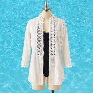 Venus Cover-Up Swim White Floral Lace